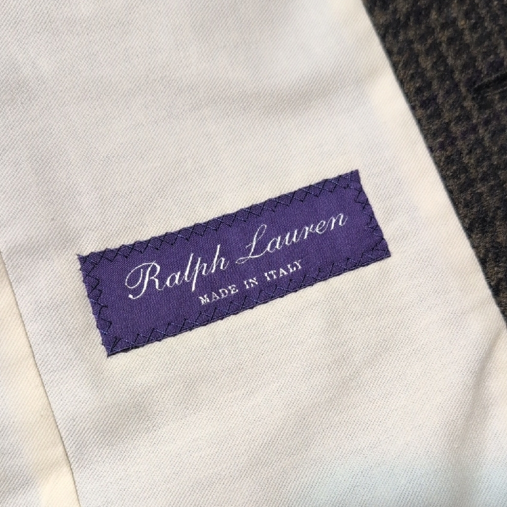 Ralph Lauren Purple Label Charcoal and Ivory Vest - Picture 11 of 11